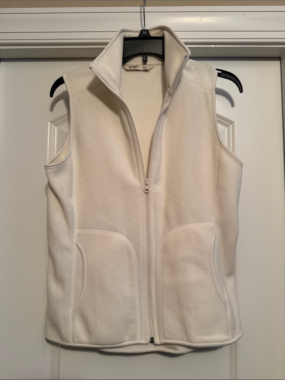 L.L. Bean Women’s Cream Fleece Full-Zip Vest